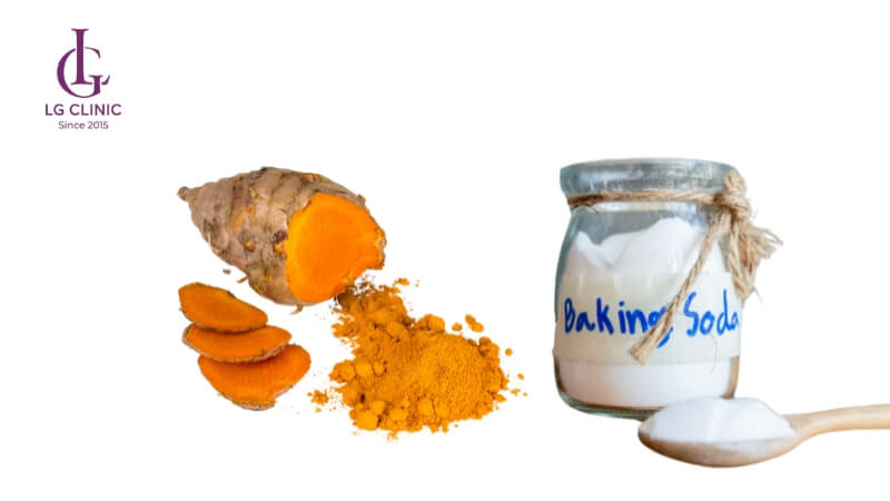 Bột nghệ và Baking Soda