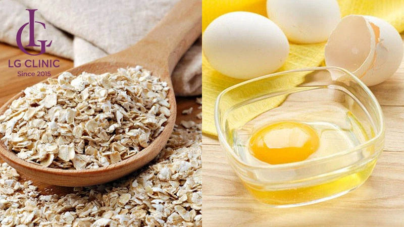 Mặt nạ trứng gà trắng da với yến mạch