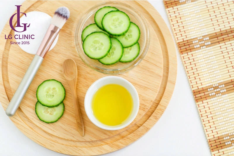 Mặt nạ trứng gà và dưa chuột cho da nhạy cảm