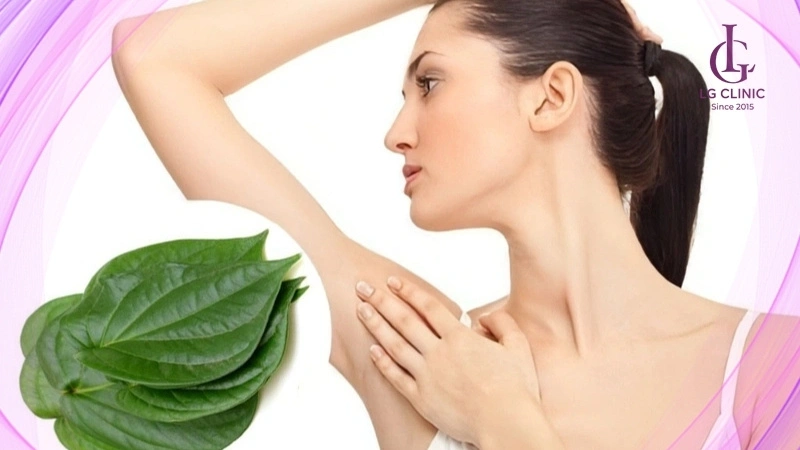 dùng lá trầu không để triệt lông nách tuổi dậy thì