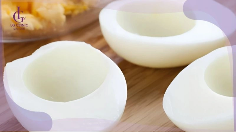 dùng lòng trắng trứng để triệt lông nách
