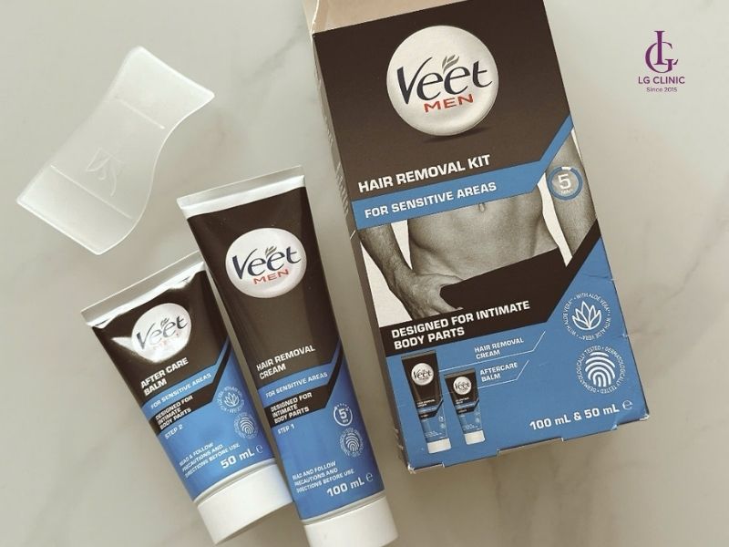 kem tẩy lông vùng kín nam hiệu quả Veet Men