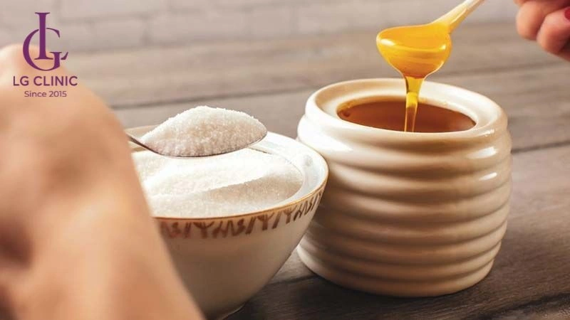 Đường trắng và mật ong