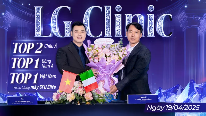 lg clinic nhan giai ve so luong may cfu