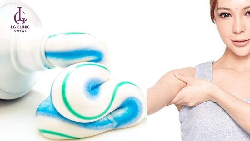 lưu ý sử dụng các cách triệt lông nách bằng kem đánh răng