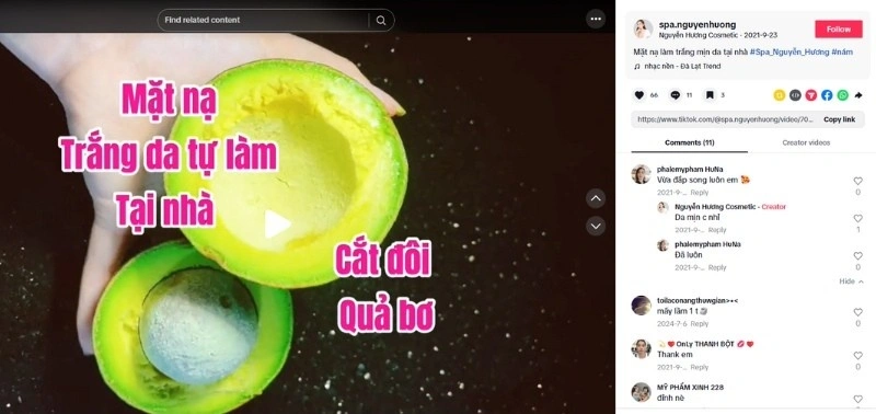 Review hiệu quả làm trắng da từ mặt nạ bơ