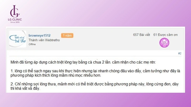 review thực tế hiệu quả khi tẩy lông nách bằng cà chua