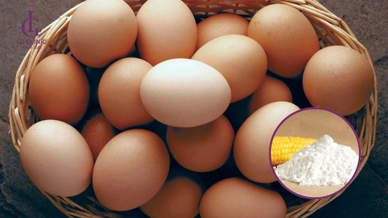 sử dụng trứng và bột bắp để triệt lông nách tuổi dậy thì