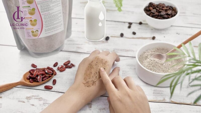 Tắm bột đậu đỏ kết hợp với các nguyên liệu khác