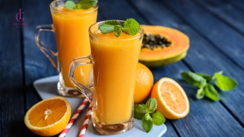 Đu đủ và cam
