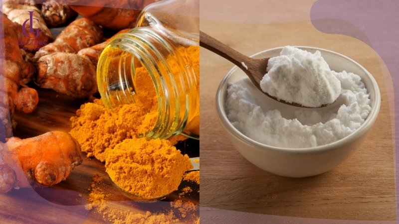 tắm trắng bằng tinh bột nghệ và baking soda
