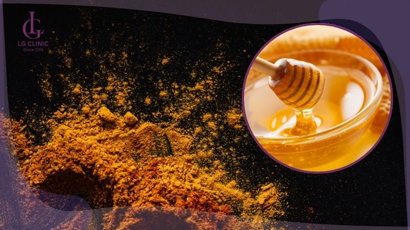 Cách tăm trắng bằng tinh bột nghệ và mật ong
