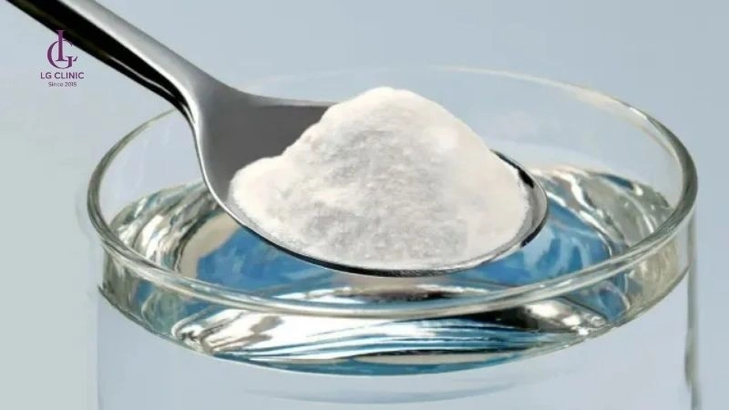baking soda và nước