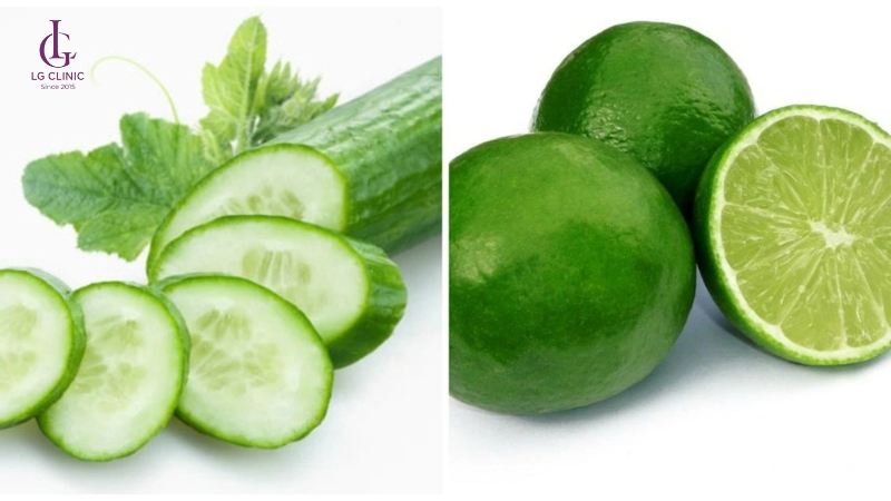 Nước cốt chanh và dưa leo