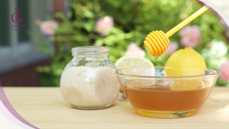 triệt lông nách bằng mật ong chanh và đường