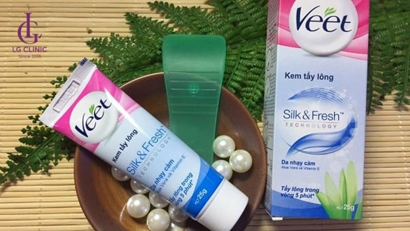 dùng kem tẩy lông vùng bikini