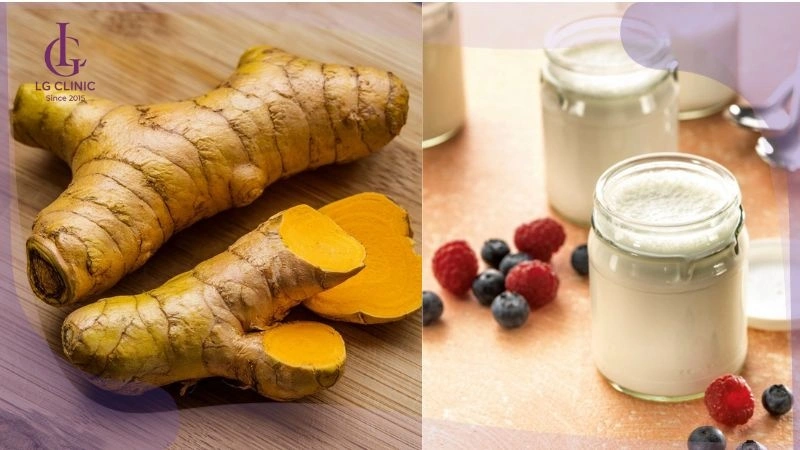 wax lông nách bằng bột nghệ và sữa chua