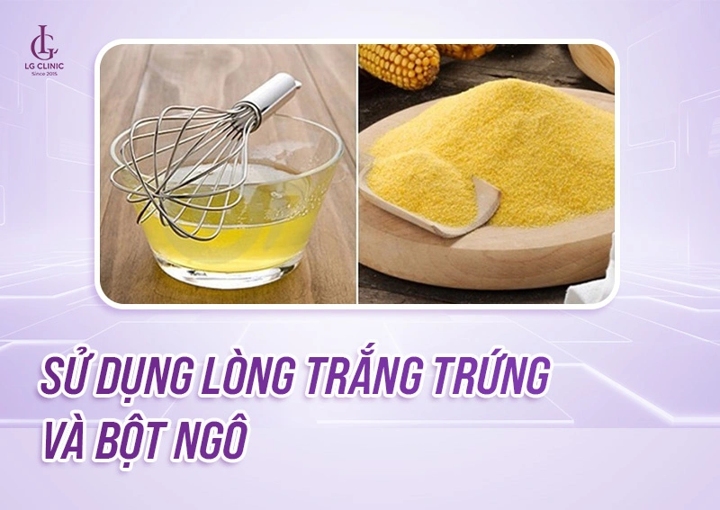 wax lông nách bằng lòng trắng trứng và bột ngô