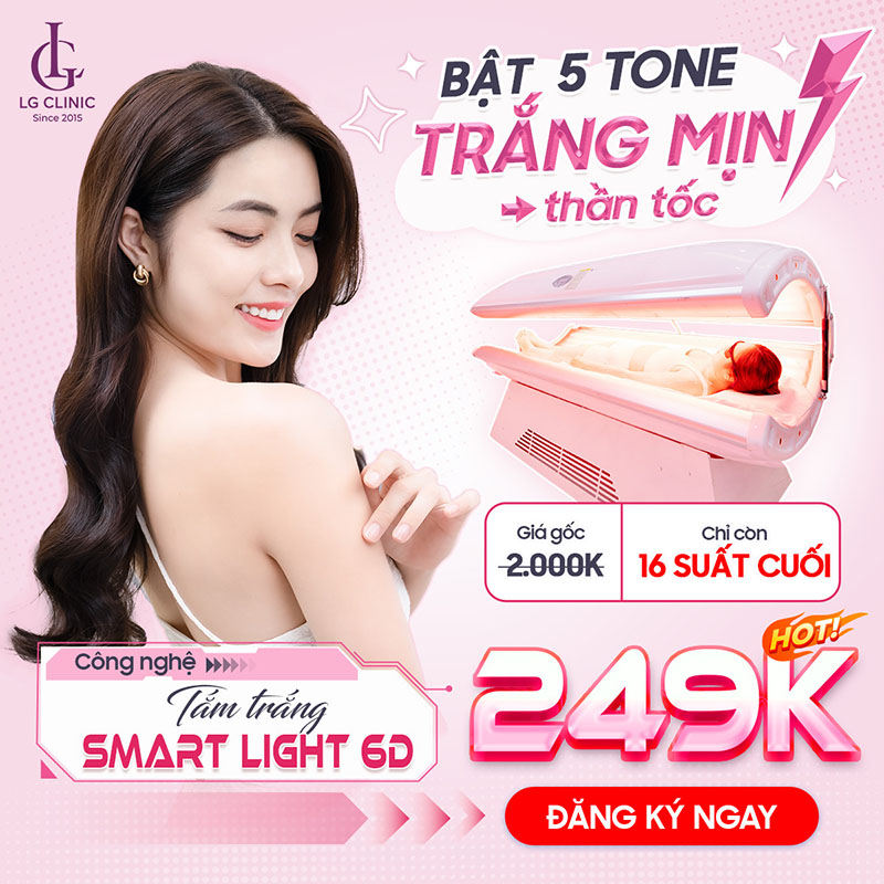 Giá tắm trắng công nghệ Smart Light 6D