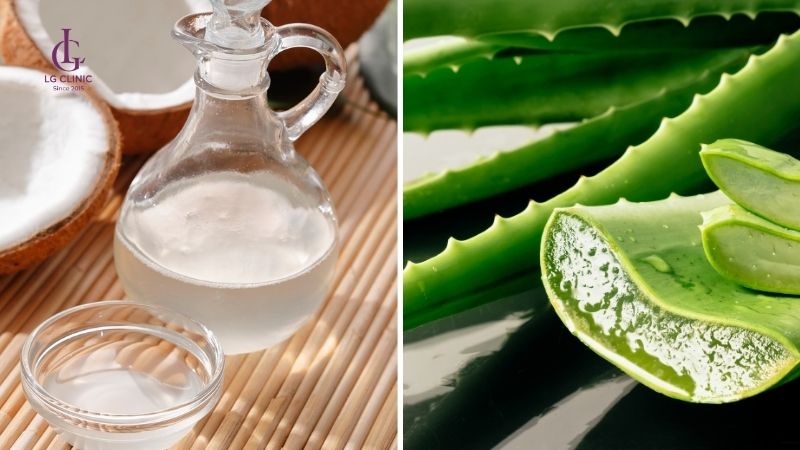 mặt nạ dầu dừa và nha đam