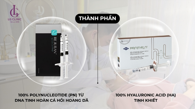 thành phần Rejuran và Profhilo