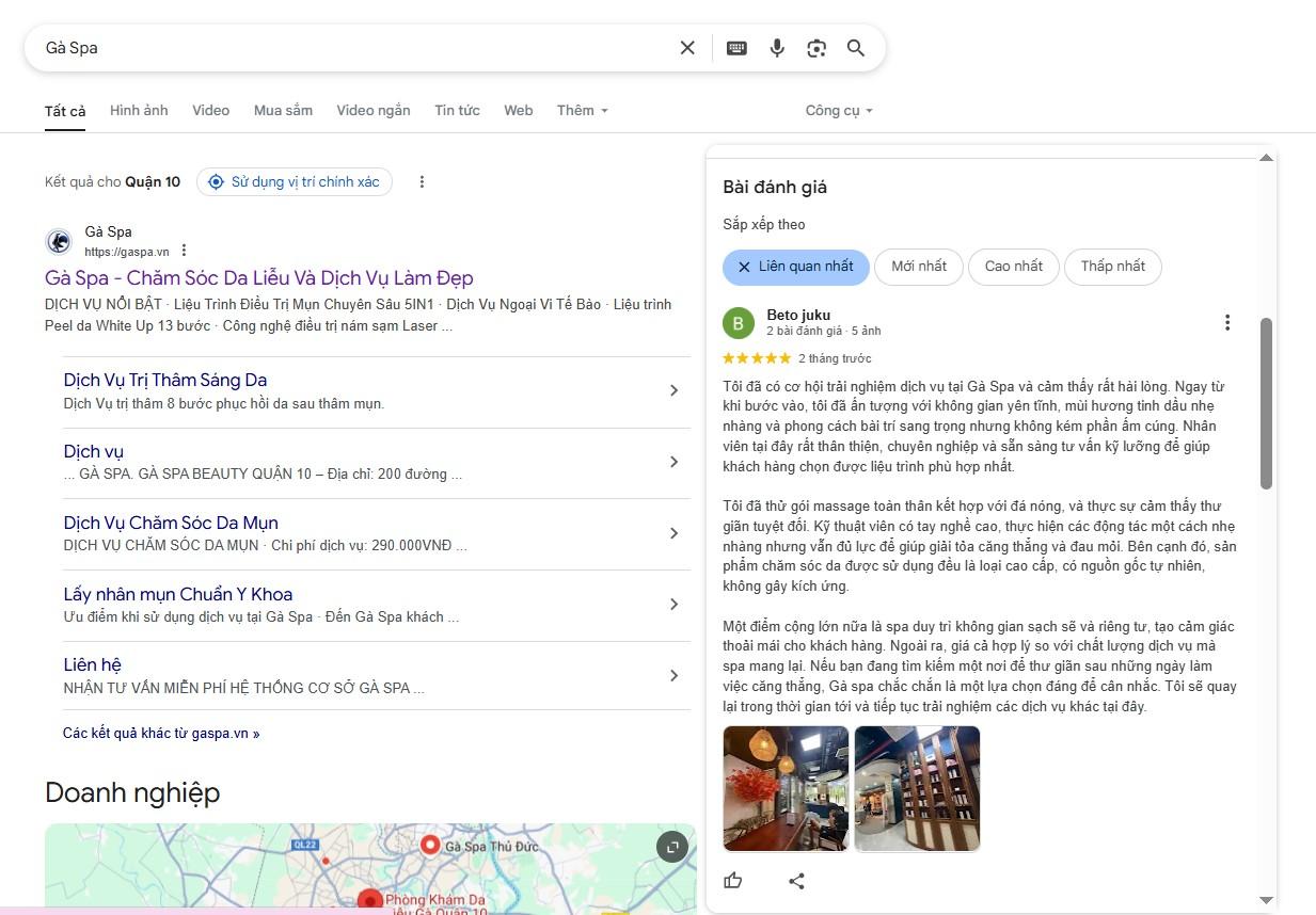 đánh giá gà spa
