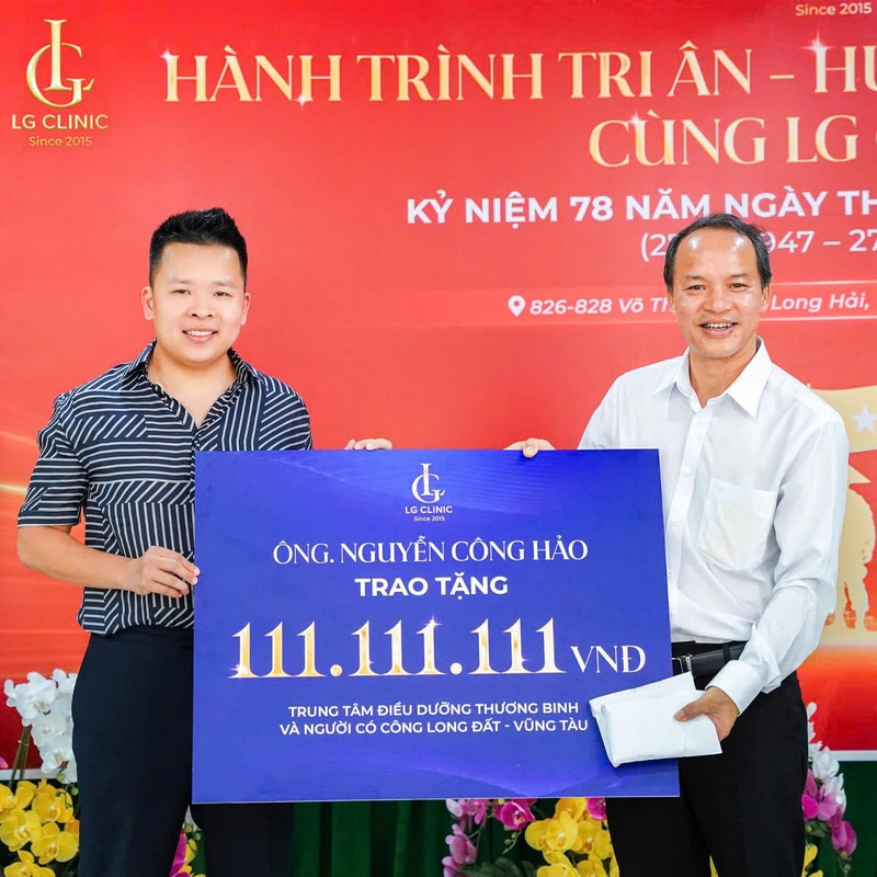 LG Clinic trao 200 triệu đồng tri ân những thương bệnh binh nhân Ngày Thương binh – Liệt sĩ 27/7