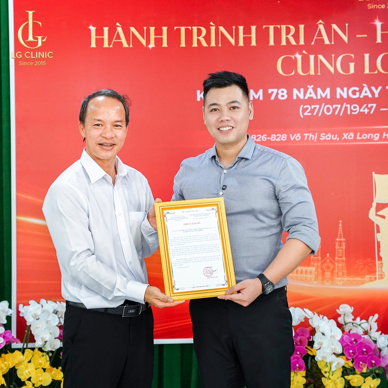 LG Clinic trao 200 triệu đồng tri ân những thương bệnh binh nhân Ngày Thương binh – Liệt sĩ 27/7