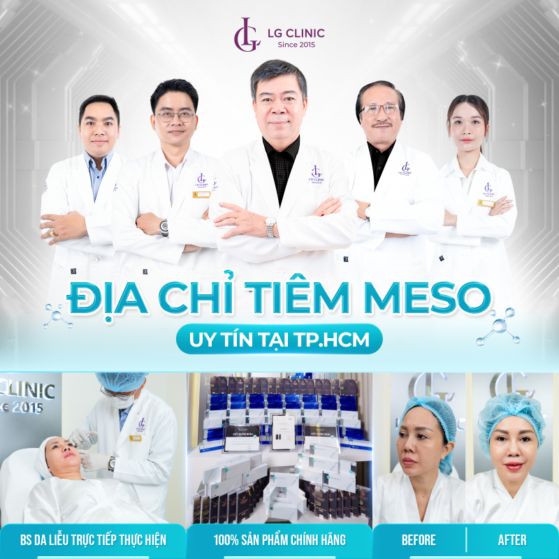 Tiêm meso tại phòng khám uy tín như LG Clinic