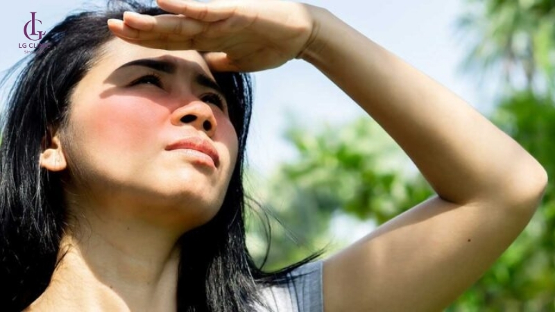 tránh nắng sau khi tiêm meso