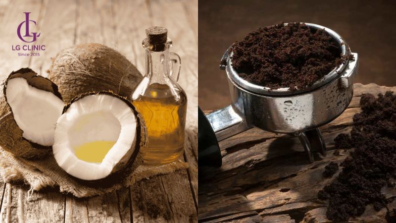 cách trị thâm mông cấp tốc bằng dầu dừa và bã cà phê