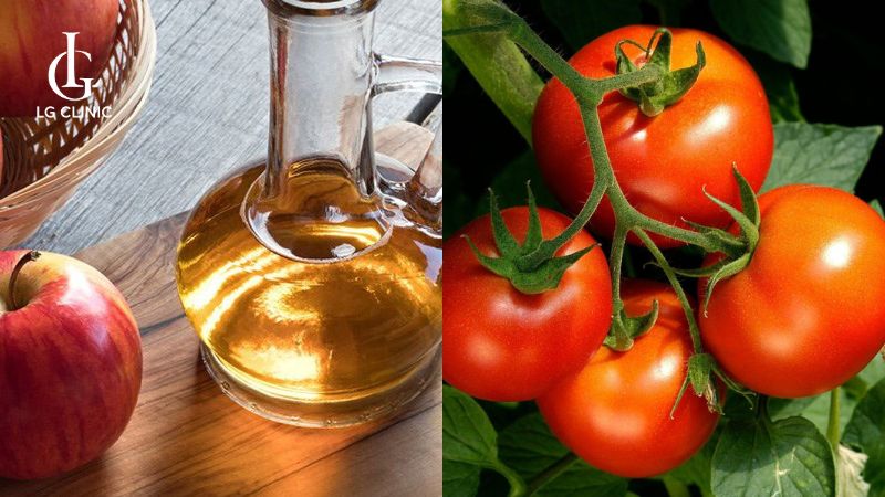 cách trị thâm mông cấp tốc bằng giấm táo và cà chua