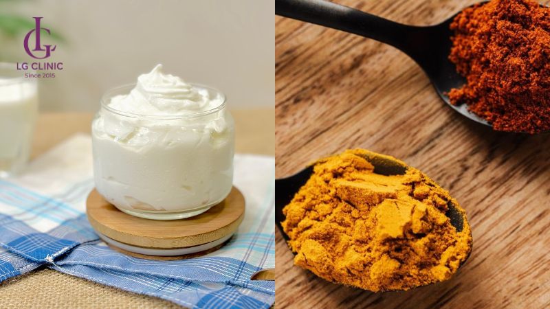 cách trị thâm mông cấp tốc bằng sữa chua và bột nghệ