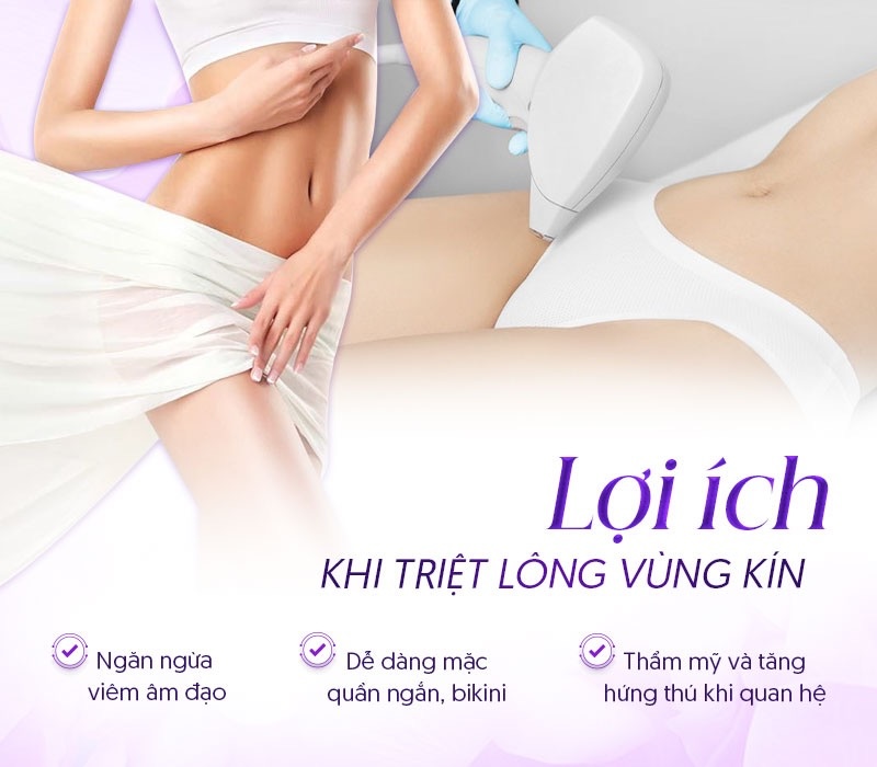 lợi ích nên triệt lông vùng kín