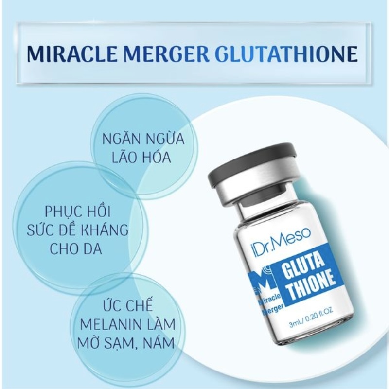 Tiêm meso Glutathione giúp da trắng sáng