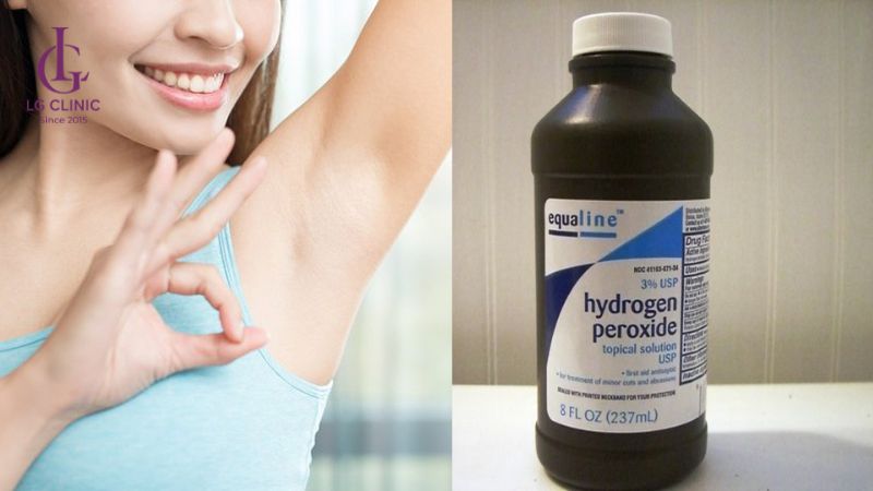 trị thâm nách bằng oxy già