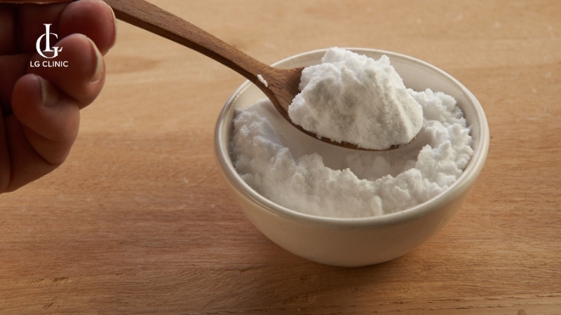 cách trị thâm đầu gối bằng baking soda