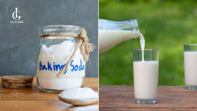 cách trị thâm đầu gối bằng baking soda