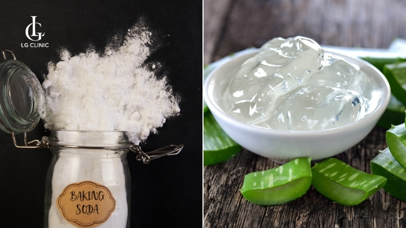 cách trị thâm đầu gối bằng baking soda
