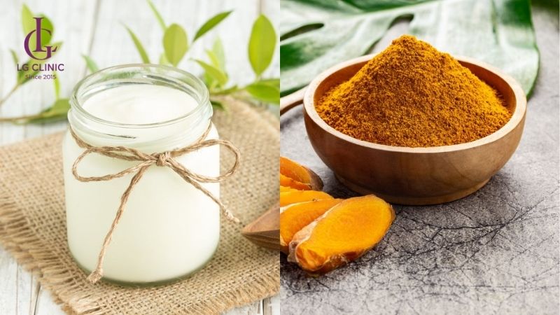 cách trị thâm vùng kín khi mang thai bằng sữa chua và bột nghệ