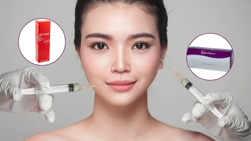 tiêm 2 loại filler khác nhau