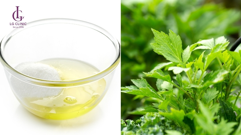 cách trị thâm mắt bằng lá ngải cứu