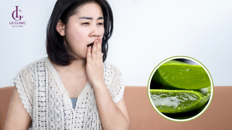 cách trị thâm quầng mắt bằng nha đam