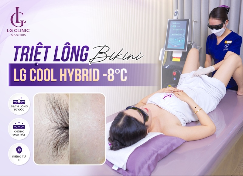 triệt lông vùng kín LG Cool Hybrid -8°C