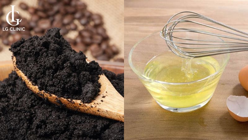 trị thâm mắt bằng bã cà phê