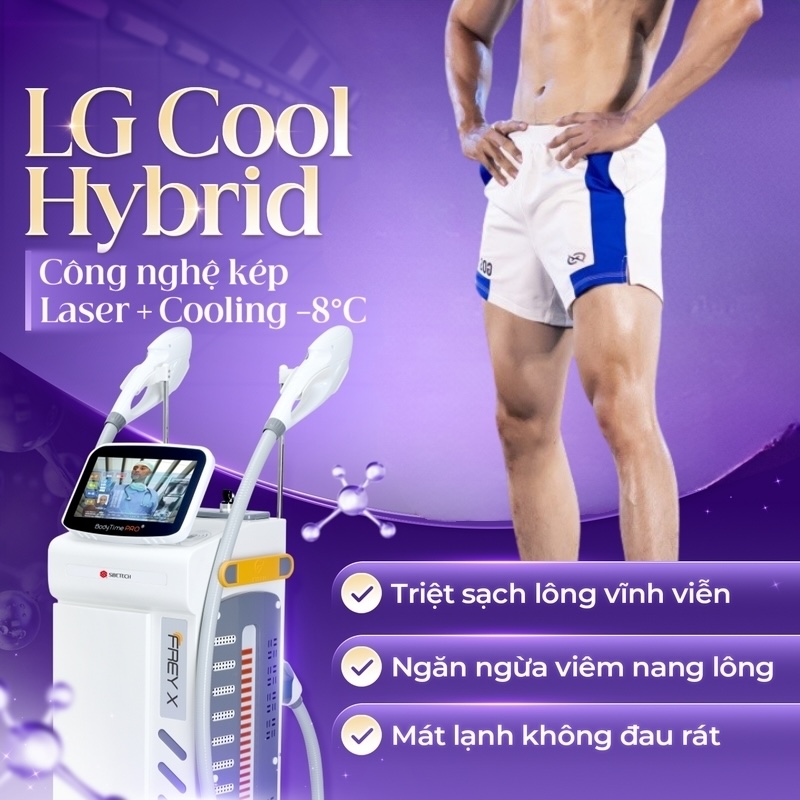 triệt lông chân nam LG Cool Hybrid