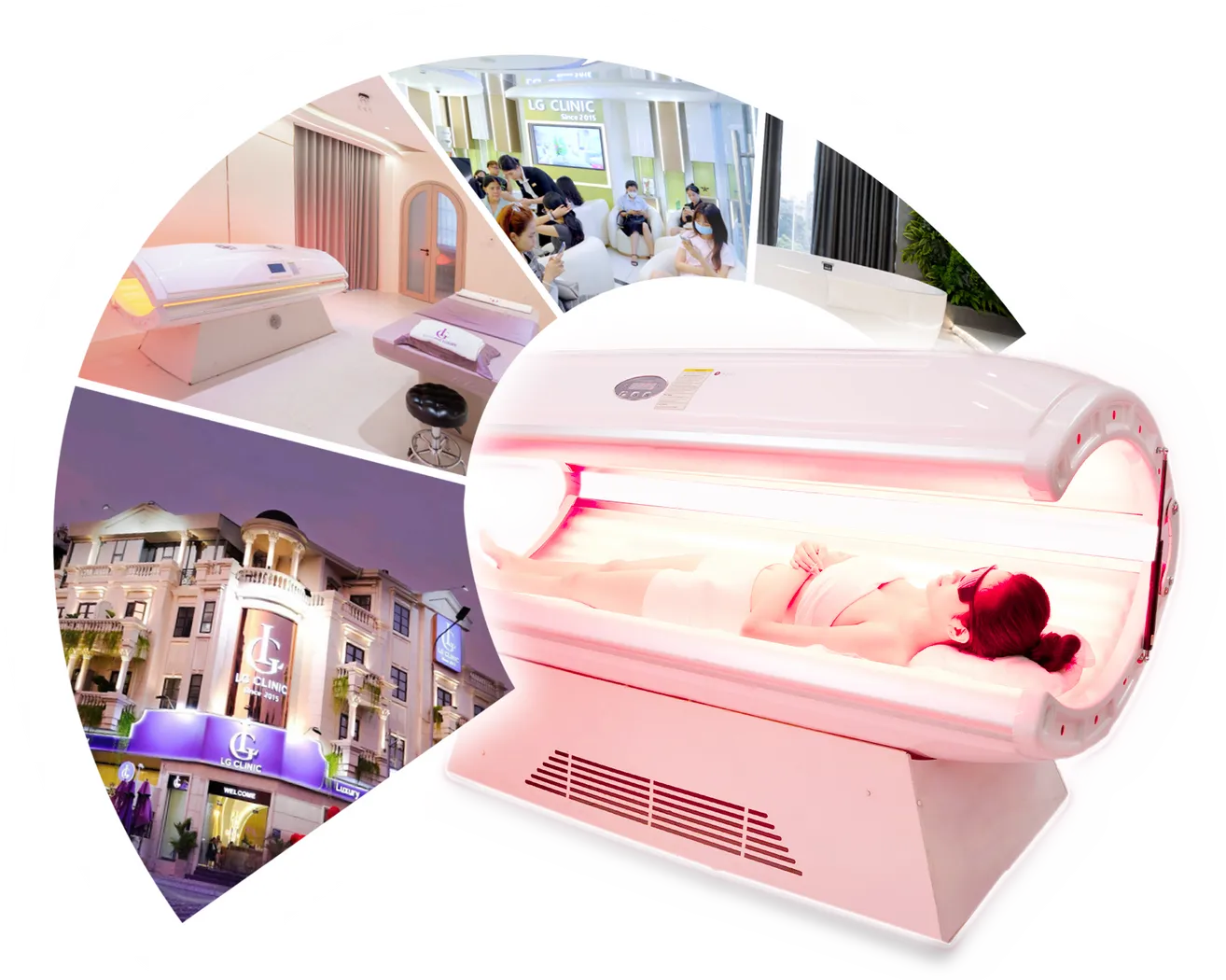 Máy móc tắm trắng smart light 6d