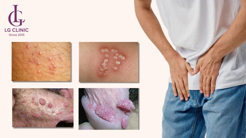 nổi mụn ở vùng kín nam từ nhiều nguyên nhân