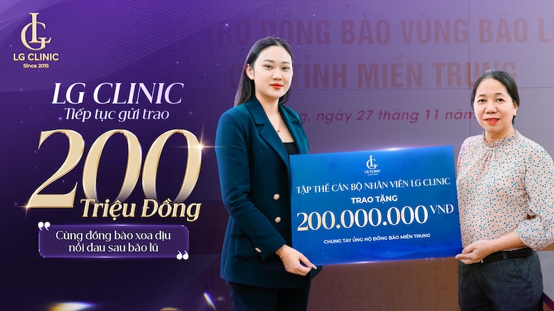 lg clinic ủng hộ 200 triệu