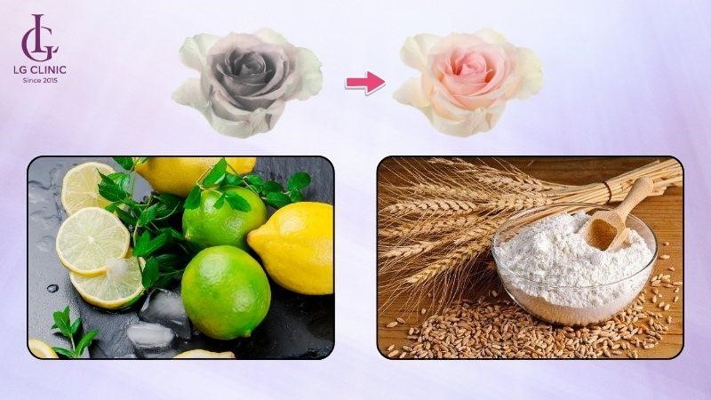 cách làm hồng nhũ hoa bằng chanh